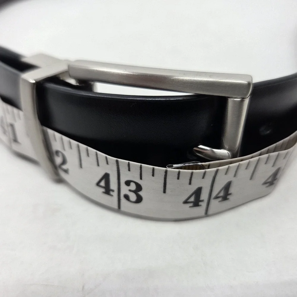 Men's Calvin Klein Leather Flip Buckle Reversible Black and Brown Belt 40 inches